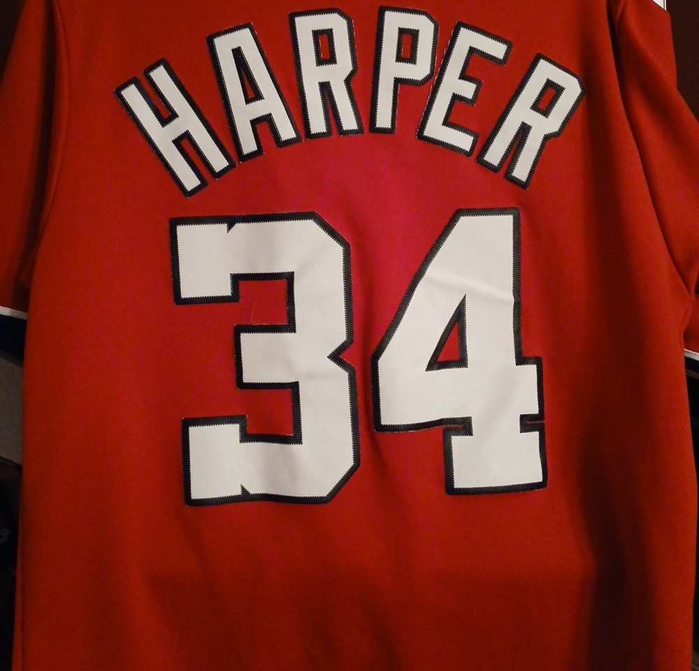 Majestic Washington NATIONALS #34 Majestic Jersey